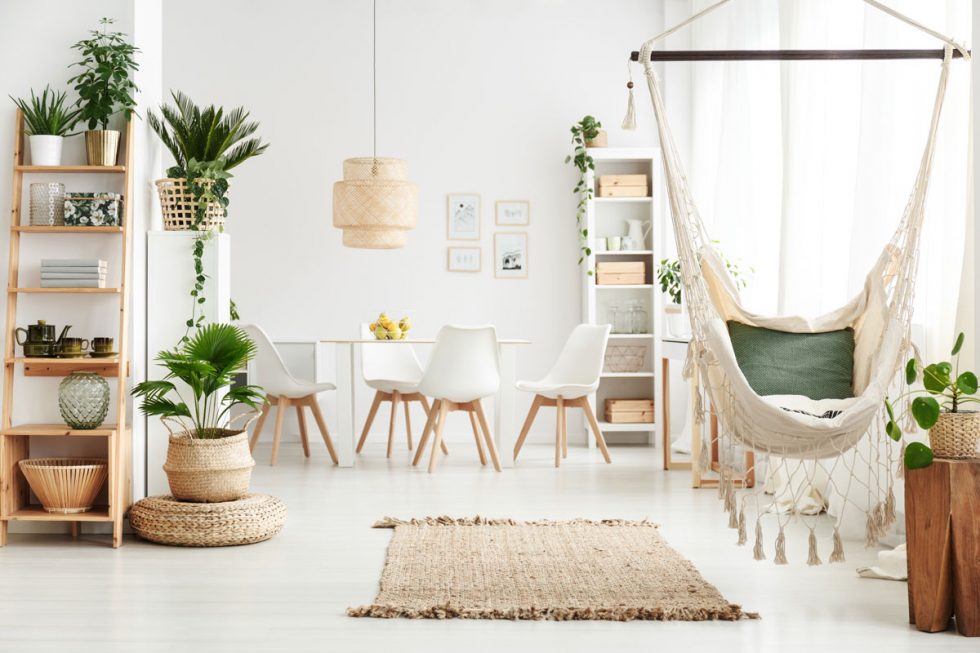 Seagrass Rug In Formal Dining Room