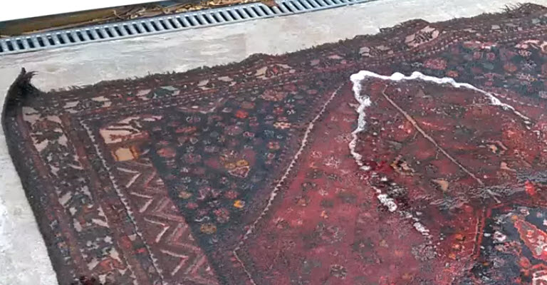 water damaged rug repair